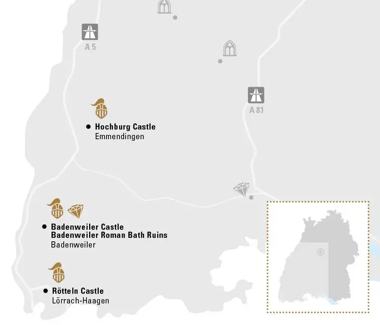 Illustration: Staatliche Schlösser und Gärten Baden-Württemberg, JUNG Kommunikation GmbH Southern upper Rhine valley