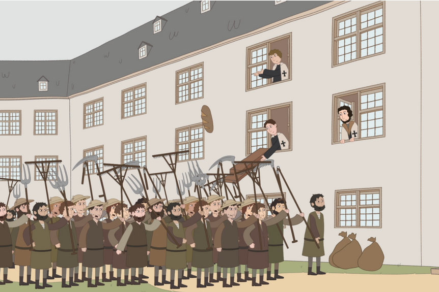 Ausschnitt aus dem Film "Klostersturm"